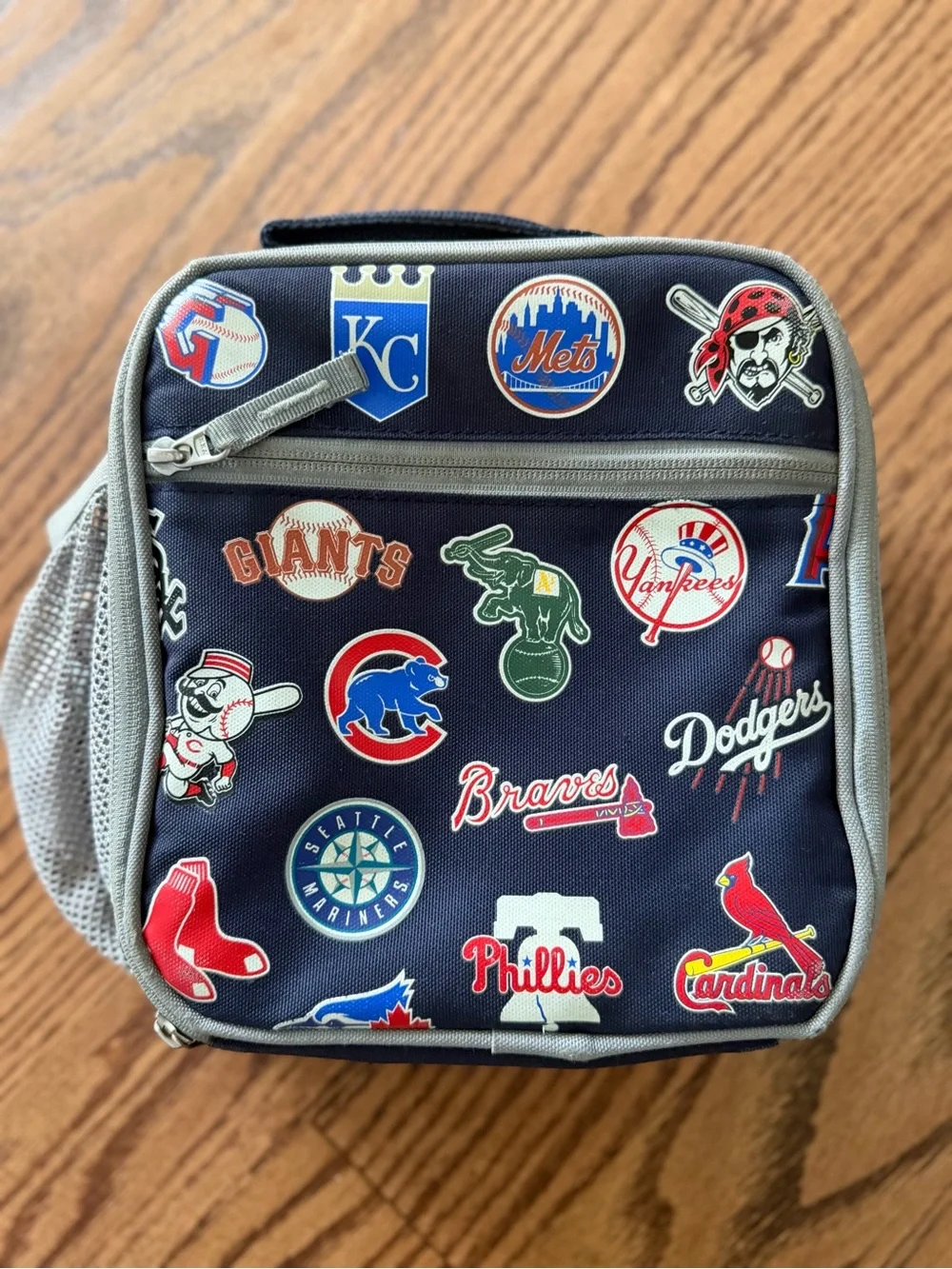 MLB Team Logo Navy Backpack with Matching Lunch Bag